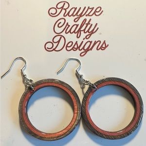 Wood earrings